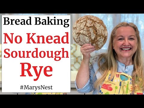 Easy No Knead Sourdough Rye Bread with an Overnight Rise