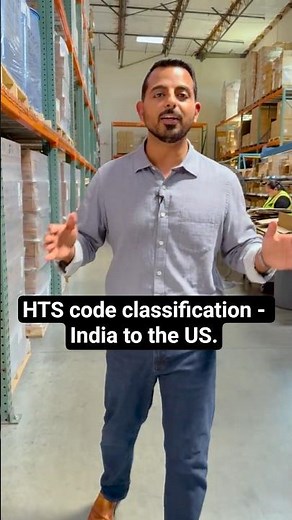 HTS code classification - India to the US.