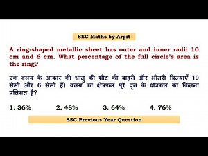 A ring-shaped metallic sheet has outer and inner radii 10 cm and 6 cm. What percentage of the full