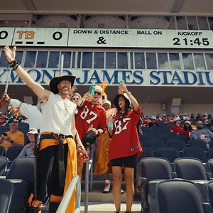 We’re teaming up with @cigarcitybrewing and Jai Alai to hook Bucs fans up with premium seat upgrades all season long. Enjoy a Jai Alai at the next home game and you could be next! | Tampa Bay Buccaneers