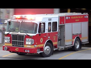 Philadelphia Fire Department Squad 47 Responding