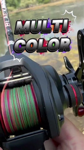 Multicolor Braid🎨 Track Depth With Cast Like This 🤯 #reactiontackle #fishing