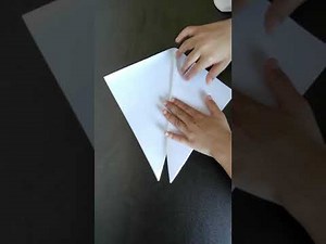 Origami Elanus Paper Airplane that glides in the air by OrigamiKid!