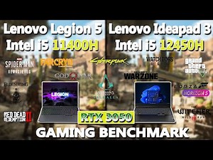 Lenovo Legion 5 vs Lenovo IdeaPad 3 Gaming Benchmark Test | #intel i5 12450h vs 11400h | #lenovo
