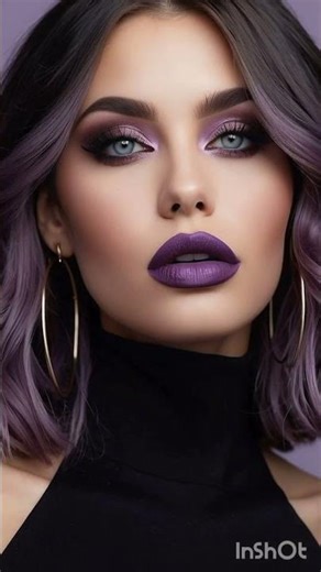 Purple Makeup Model Look 2026 | Trendy Purple Eyeshadow | bold purple eyeshadow trend 2026