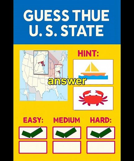 🎯 Test Your US Geography! 6 States Quiz - Mixed Difficulty Level 🗺️
