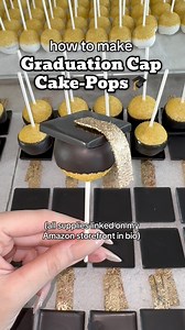 Graduation cake pops**All supplies used are linked on my Amazon storefront in bio**#gradseason #graduationcakepops #graduationcakepops #gradideas #gradparty #gradpartyideas #gradpartyinspo #graduationdesserts #howtocakepop #cakepopsoftiktok#cakepoptutorial | Dippedbyangelica