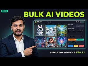 Prompt Once → Generate 100+ Veo 3.1 Videos (Auto Flow + Google Flow Automation)