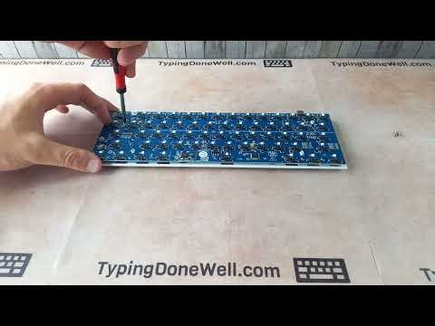 Keyboard reassembly - screw the PCB and plate back together (quick how-to)