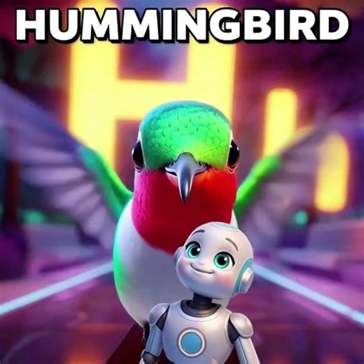 H is for Hummingbird 🐾 | Learn English Alphabet with Animals