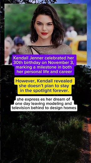 Kendall Jenner Celebrates 30th Birthday with Plans for a Fresh Start #news #kendalljenner