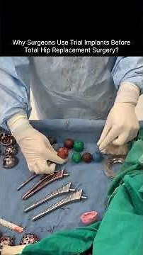 Why Surgeons Use Trial Implants Before Total Hip Replacement Surgery? #hipreplacement #shorts