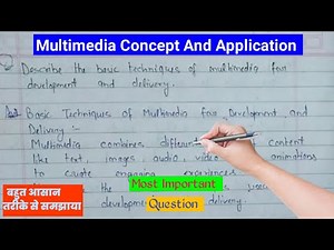 Multimedia Techniques For Development And Delivery #multimedia #education #video