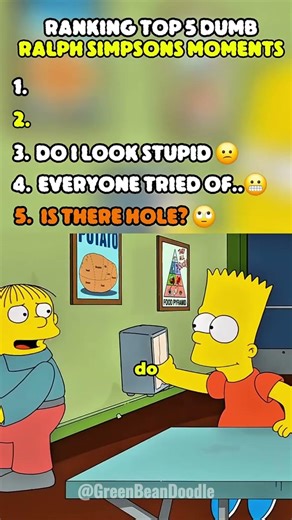 Ralph Wiggum's Genius Worst Moments 😭 #simpsons
