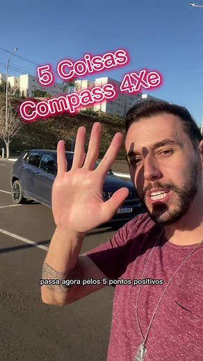 5 Coisas: Jeep Compass 4Xe #Jeep #Compass #JeepCompass #Compass #4Xe #jeep4xe #stellantis #carro #carros #hibrido #carrohibrido #compasshibrido #suv #4x4