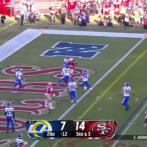 Greg Papa calls the needle threader from Darnold to Ronnie Bell for six 📻 | KNBR