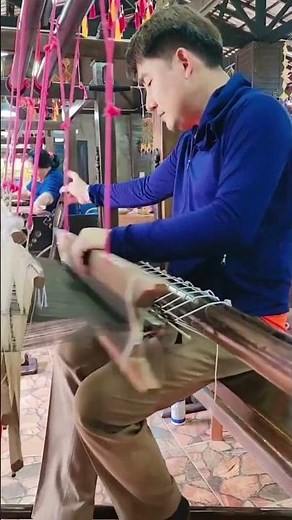 Traditional Hand Weaving for Natural Cotton Cloth 🧵🏡