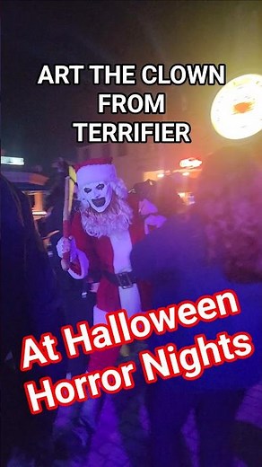 Art The Clown from the Terrifier Movies makes his rounds @ Halloween Horror Nights Orlando #art #HHN