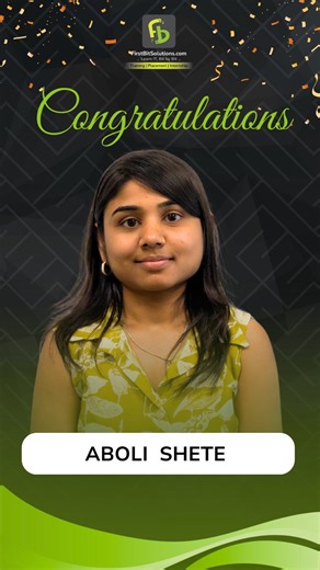 FirstBit Solutions on Instagram: "Congratulations to Aboli Shete from our Java Hybrid Batch 2025 on her successful placement! She credits her success to Shubham Sir for a strong coding foundation and Ranjit Sir for removing her fear of interviews. She is grateful to Vinayak Sir for teaching discipline, Chetan Sir for showing her how to handle problems with patience, and Adesh, Pradeep, and Swapnali Ma’am for their constant support. Aboli truly found a "gem" in FirstBit Solutions to launch her ca
