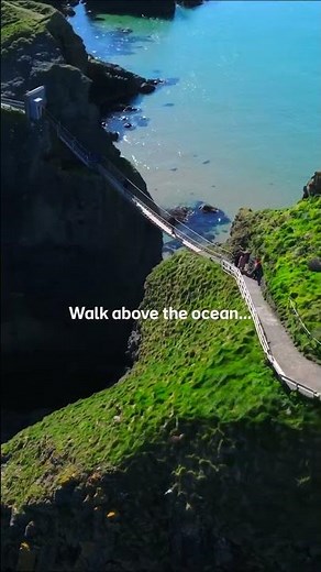 This Ancient Irish Rope Bridge Will Take Your Breath Away #fyp #travel #adventure