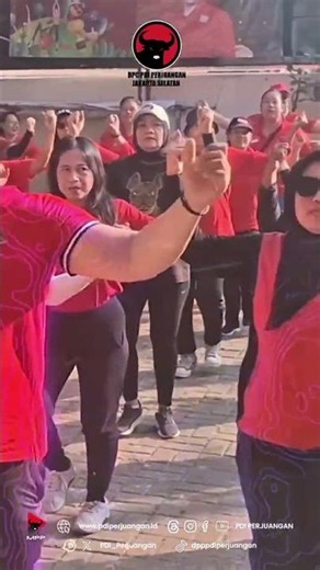 DPC PDIP Jakarta Selatan Semangat Nasionalisme Bung Karno Melalui Senam Indonesia Cinta Tanah Air