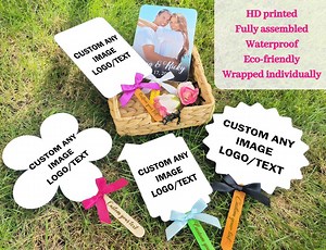 Custom Logo Photo Fans Double-sided Printed Business Party Fan Printable Wedding Design Fan Church Fan Reception Fan Business Promotion Fans - Etsy