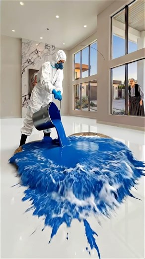 This floor is simply incredible 😱 Epoxy marine floor with live piranhas