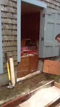 I show you how to fill in a concrete wall