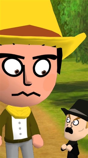 Antonio Vidro on Instagram: "Wuhu Island Ain't Big enough for 2 people 👢🫩 created using Mii Creator (mii.nxw.pw) Mii Character: (Wii U/Wii) Dunbar (Wii Sports Club) Tyrone (Wii Sports) #mii #animation #cowboy #tomodachilife #funny"