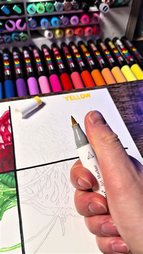 Drawing the Demogorgon from Stranger Things