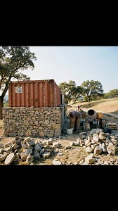 5.5M views · 110K reactions | Stone cladding shipping container cabin… #fblifestyle | Shipping Container World | Facebook