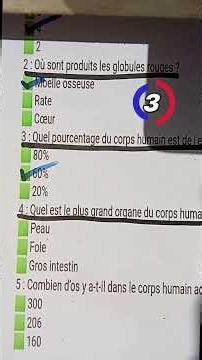 ""Test IQ ⚡ 5 Questions sur le Corps Humain (Très Facile… ou Pas 😏)""Quiz Rapide 🧠90% des Gens#ghra