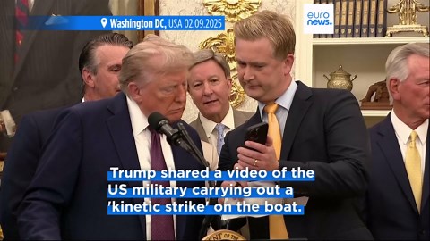 Trump says US conducted 'kinetic strike' on Venezuelan drug boat killing 11 narco-terrorists