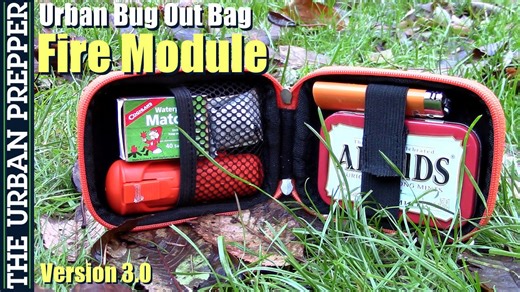 Urban bug out bag fire module ignites reliable survival flames
