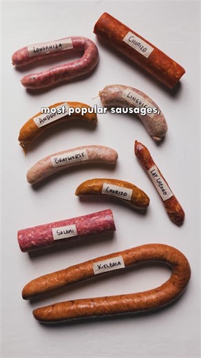Fork the People on Instagram: "Food Formulas | Sausages 🌭 A short and highly reductionist guide to a few key differences between popular sausages. May make a part 2 in the future with even more sausages! #cooking #food #foodie #chef #culinary #foodstagram #foodscience #sausage #sausages"