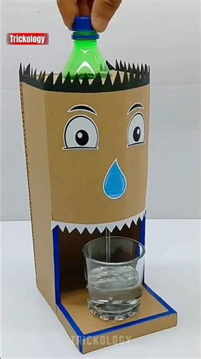 DIY Cardboard Water Dispenser #shorts #diy