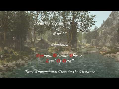 Module 27 Dyndolod Three Dimensional trees in the distance with Subtitles