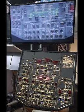 Airbus A320 homemade overhead with Xplane 11 and Toliss using simvimx for connection