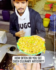 4.3K views · 11 reactions | Watch a chef's mesmerizing blindfolded cooking | Fabiosa India | Facebook