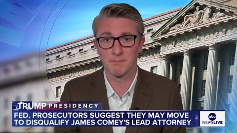 Prosecutors suggest they may move to disqualify James Comey's attorney