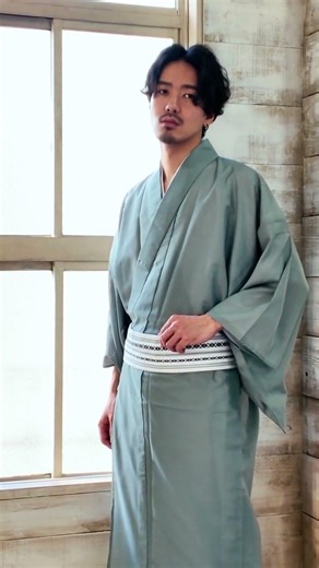 男の夏着物！お稽古や夏のお出かけに。オシャレな洗えるメンズ夏着物✨ #kimono #洗える着物 #男性着物