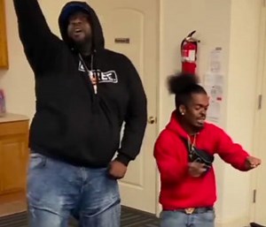 Didn’t See That Coming: Big Man Violates The Little Homie After He Was Getting Swept In This Dance Battle!
