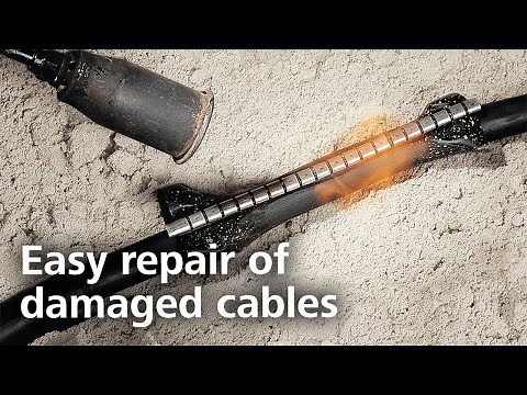 Heat shrink tubing: how to repair cables with wrap-around sleeve RMS