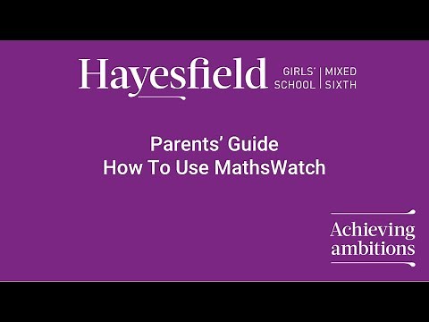 How To Log On To MathsWatch