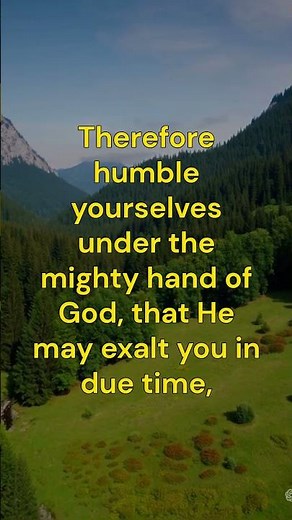 A Verse About Humility – 1 Peter 5:6