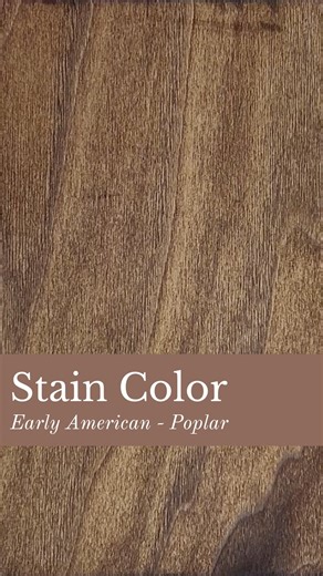 50K views · 965 reactions | Minwax Early American gives wood the perfect warm, rich tone that feels like it came straight from a high-end furniture store. It brings out just enough depth while still keeping things natural and fresh. It’s such a staple stain—easy to use, and it works with so many styles! If you want a go-to stain that never disappoints, this is it. Wood = Poplar ❤️ Looking for more paint + wood stain inspo? Follow Simplee DIY. | Simplee DIY | Facebook