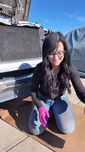 PRO TIP! Use the box to hold the filter while you fill it up! NO MESS! | Team Sally Racing