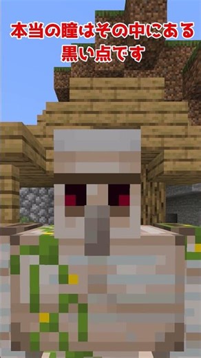 アイアンゴーレムの目は「赤色」じゃなかった…？#minecraft #マイクラ #豆知識