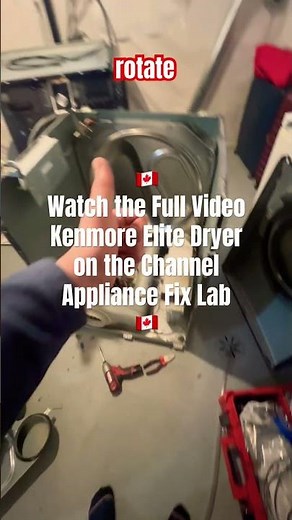 Kenmore Elite Dryer Not Spinning? Belt Replacement Repair in Winnipeg- Appliance Fix Lab 🇨🇦