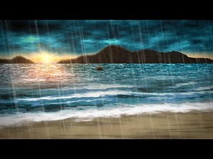 Rain Sounds for Sleeping + Ocean Waves | Also for Studying, Focus, Relaxation | White Noise